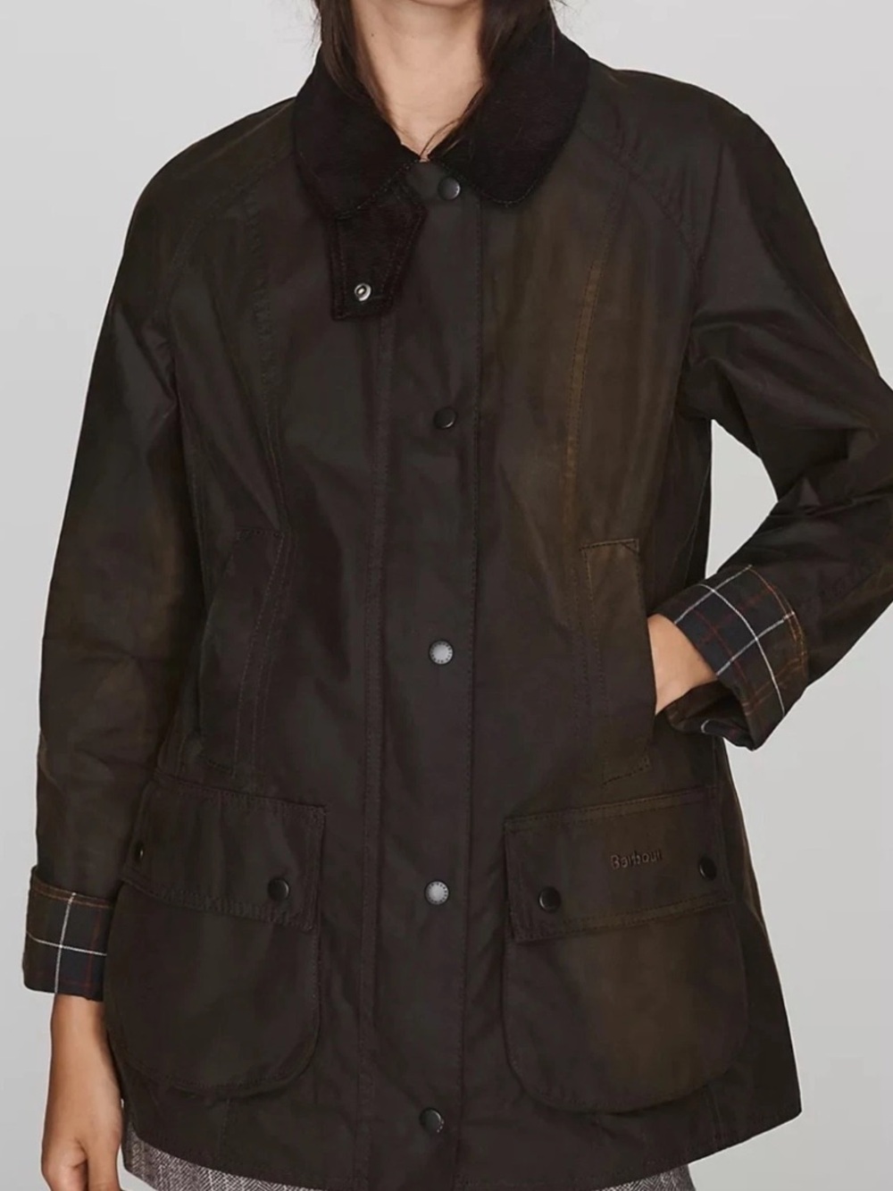Barbour Classic Beadnell 100% Waxed Cotton Jacket 4 Womens